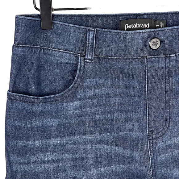 Betabrand Jeans Womens Small Midrise Elastic Waist Pull On Yoga Denim Stretch - Picture 6 of 9